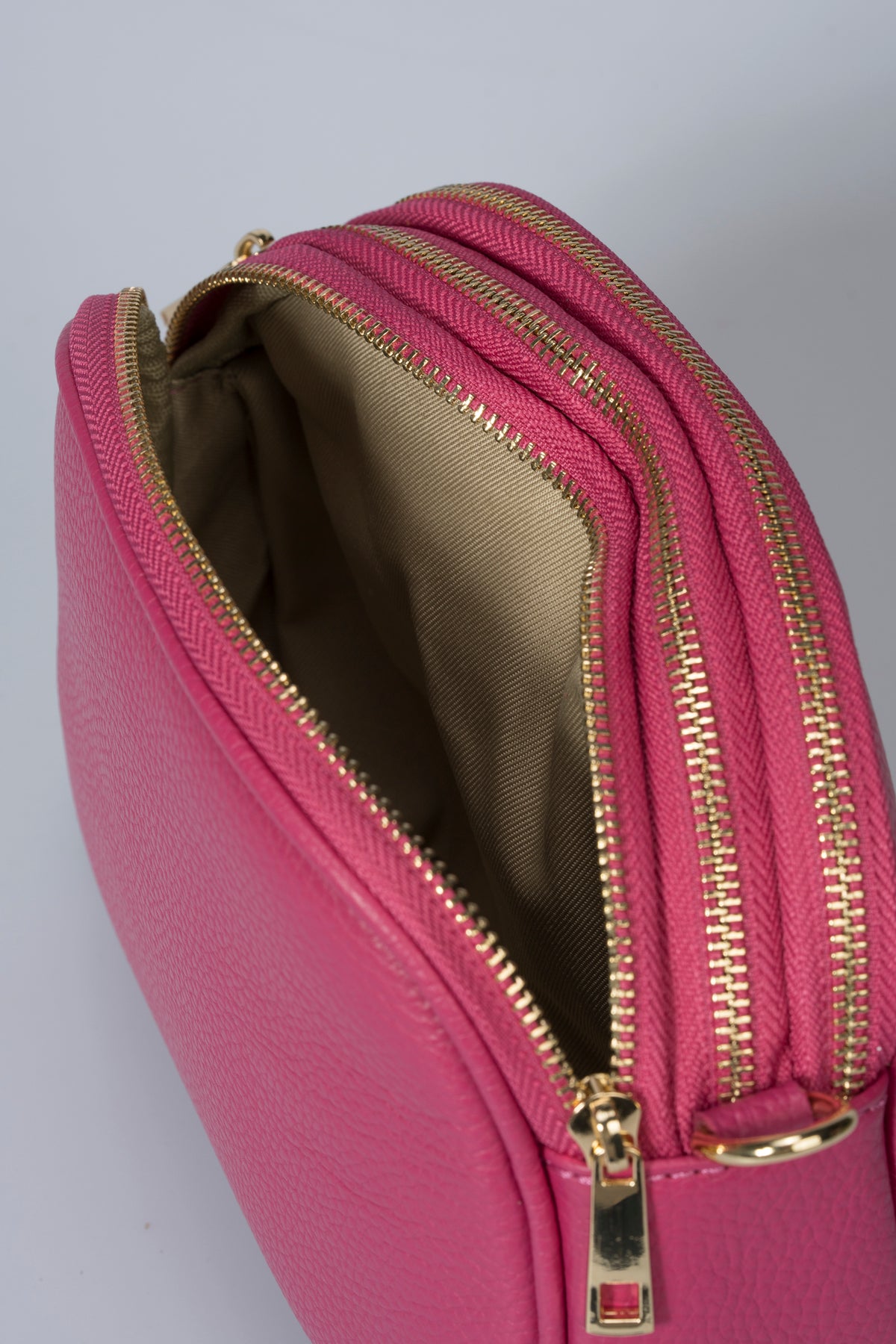 EBE Leather Crossbody Bag - Fuxia