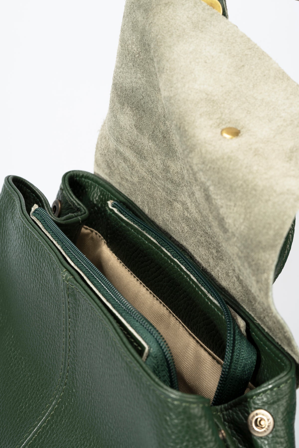 JUDITH Leather Backpack - Green