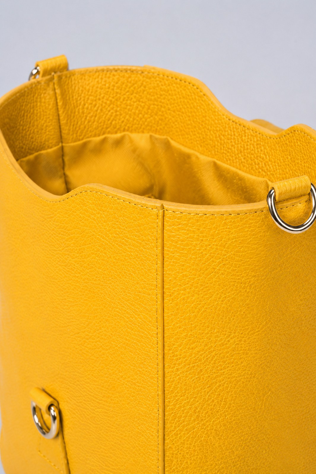 REINA Leather Crossbody Bag - Golden