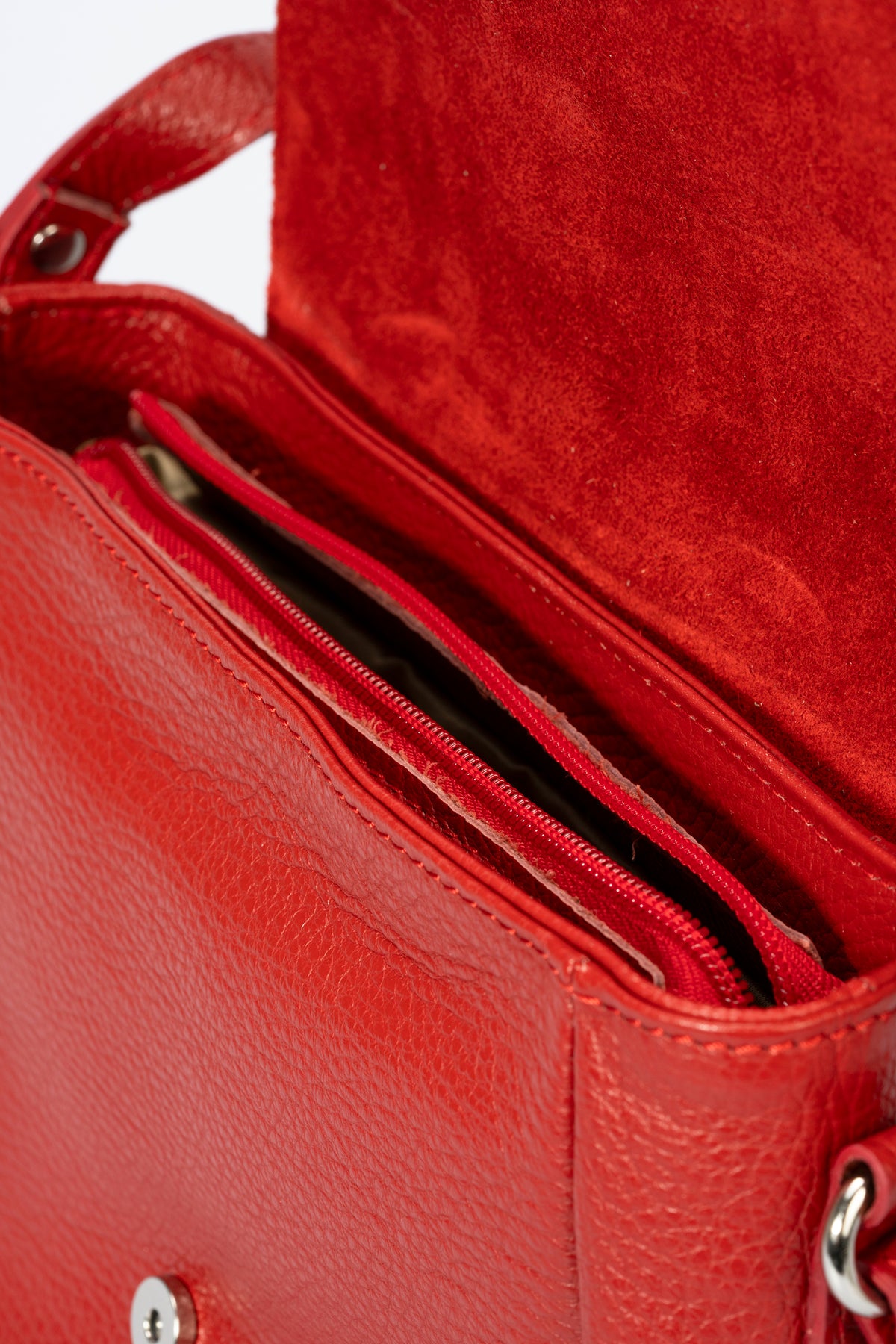 ALTEA Leather Shoulder Bag - Red