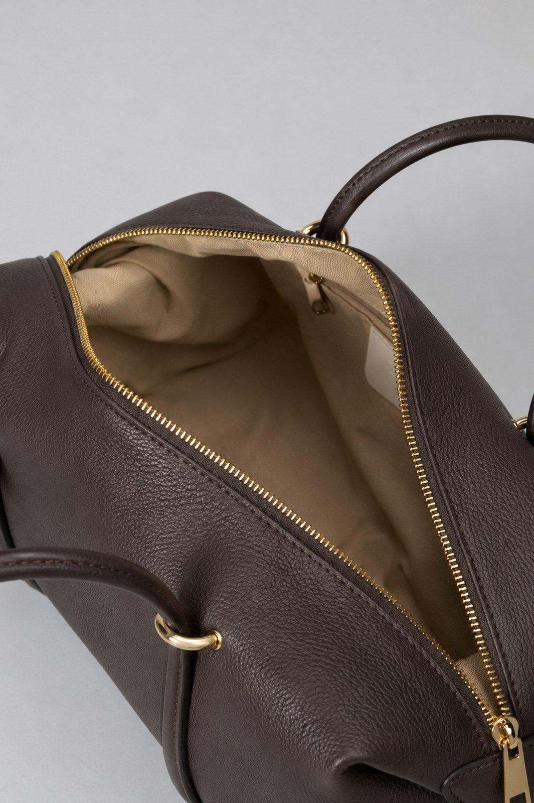 LIORA Leather Shoulder Bag - Dark Brown