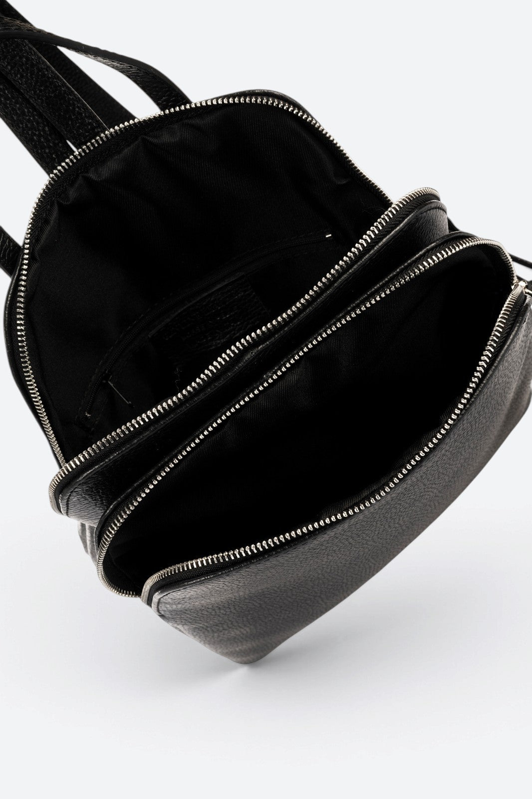 ENRICA Leather Backpack - Black