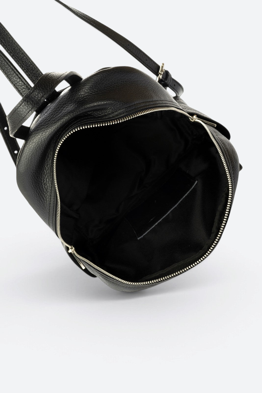 MALIKA Leather Backpack - Black