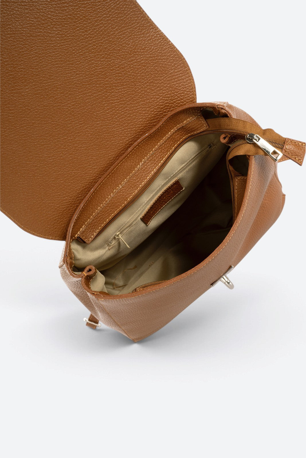 LYRA Leather Backpack - Cuoio