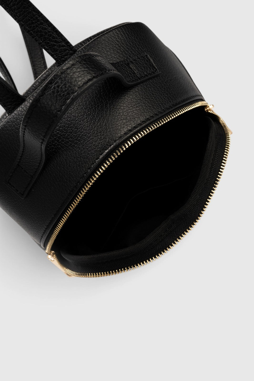 PAOLA Leather Backpack - Black