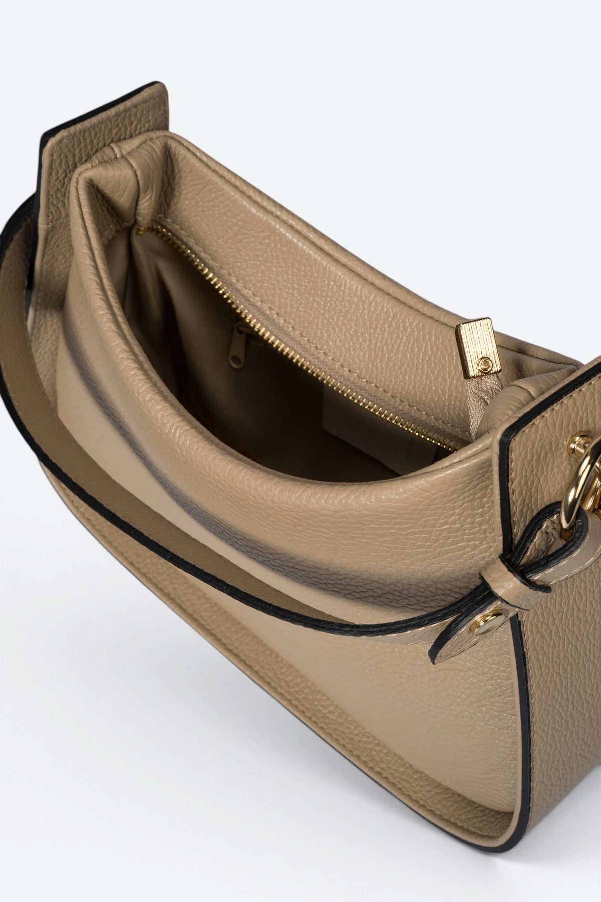 ECHO Leather Top Handle Bag - Crema