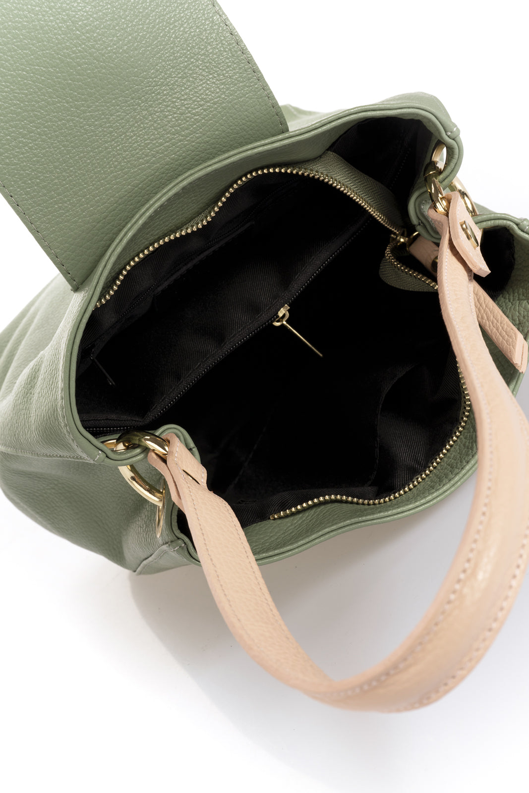 Leather Crossbody Bag 1249 - Mint