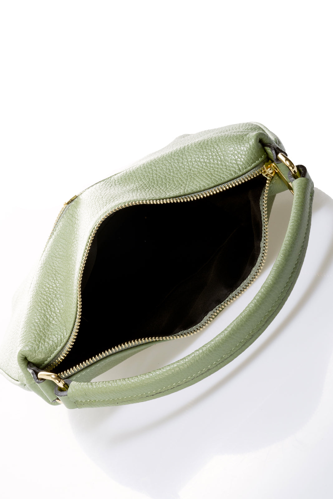 Leather Top Handle Bag 5217 - Mint