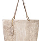 FLORA Leather Shoulder Bag - Taupe
