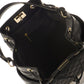 EDINA Leather Top Handle Bag - Black