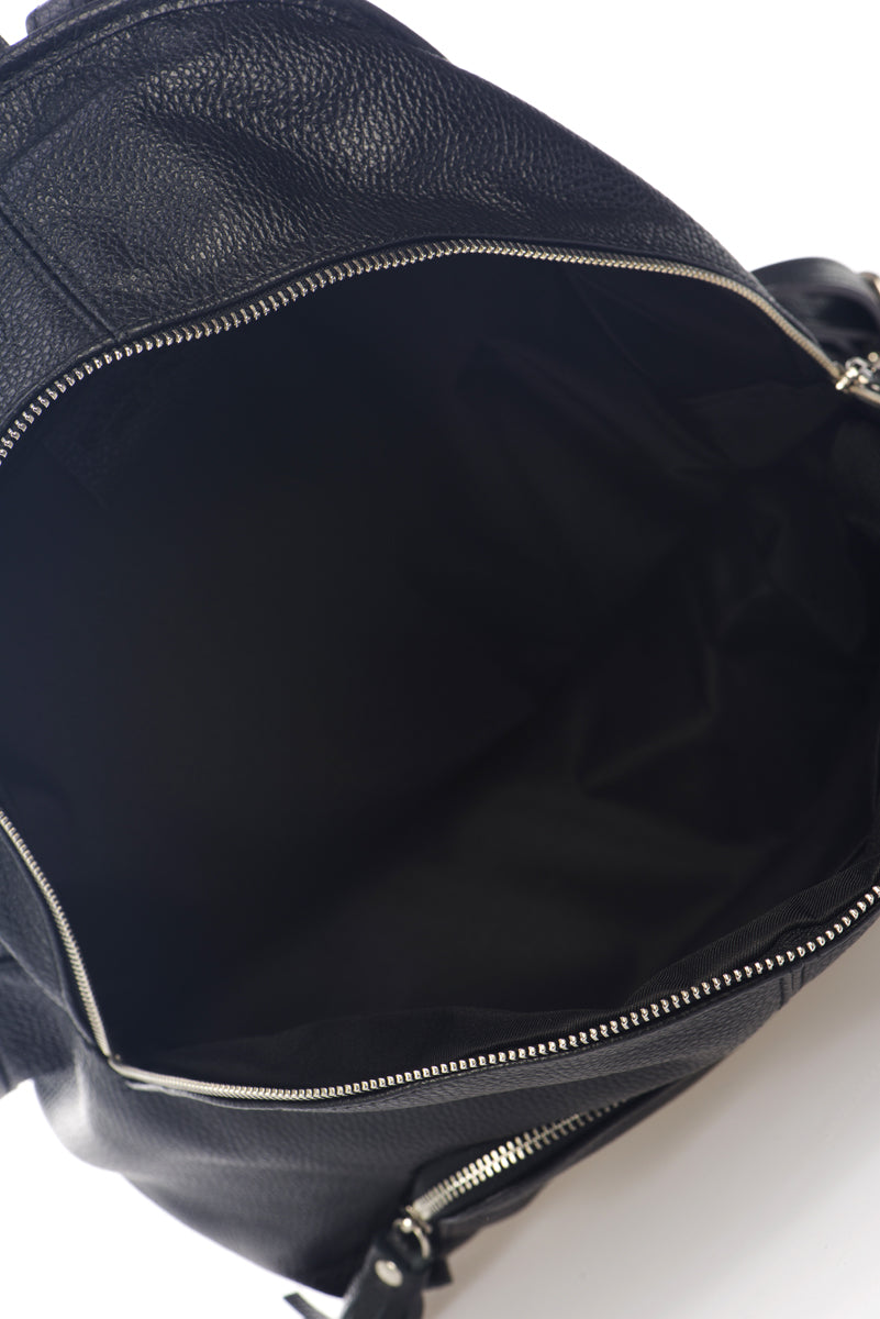 JASMINE Leather Backpack - Black