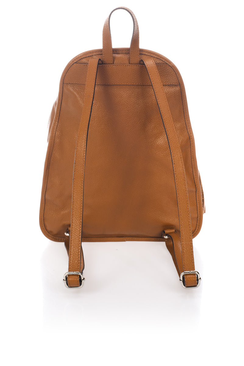 JASMINE Leather Backpack - Cognac