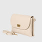 NORAH Leather Crossbody Bag - Beige