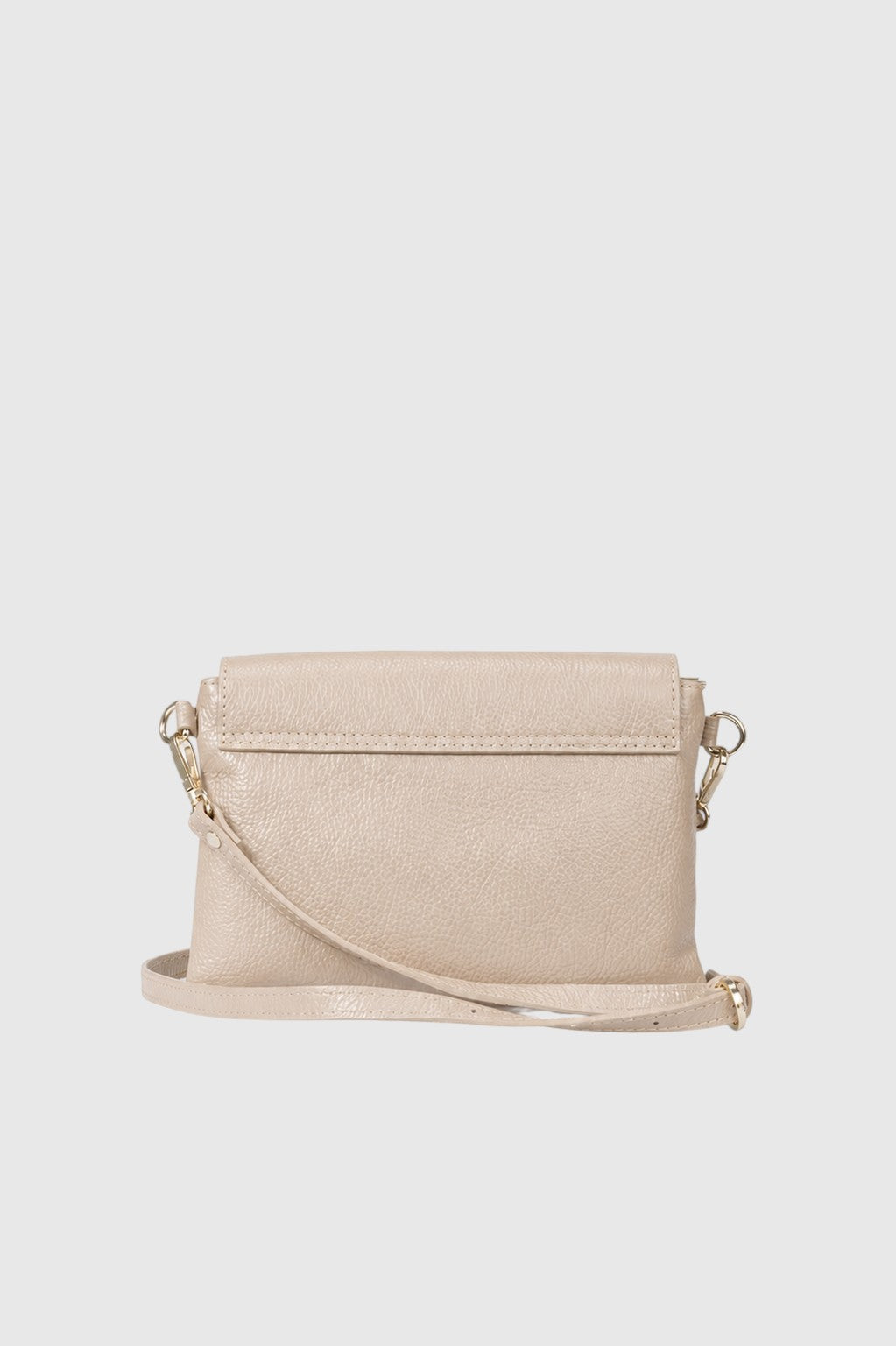 NORAH Leather Crossbody Bag - Beige
