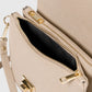 NORAH Leather Crossbody Bag - Beige