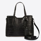 BRIGITTE Leather Top Handle Bag - Nero