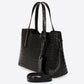BRIGITTE Leather Top Handle Bag - Nero