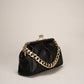 TIANE Leather Clutch Bag - Black