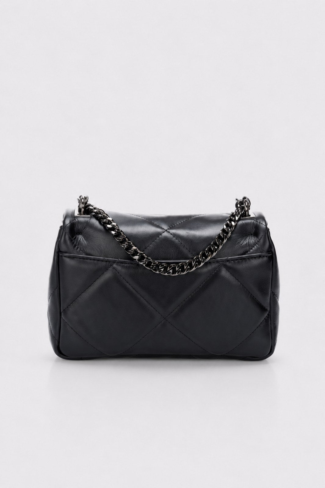 SIELLA Leather Shoulder Bag - Black
