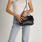 SIELLA Leather Shoulder Bag - Black