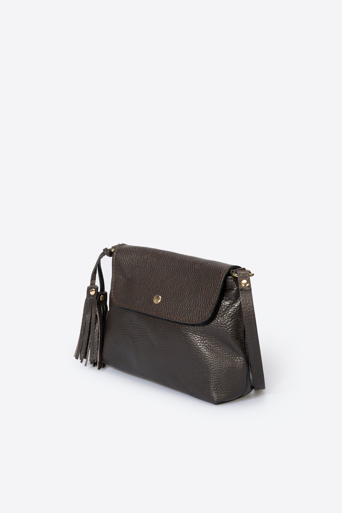 ASTER Leather Crossbody Bag - Brown