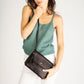ASTER Leather Crossbody Bag - Brown