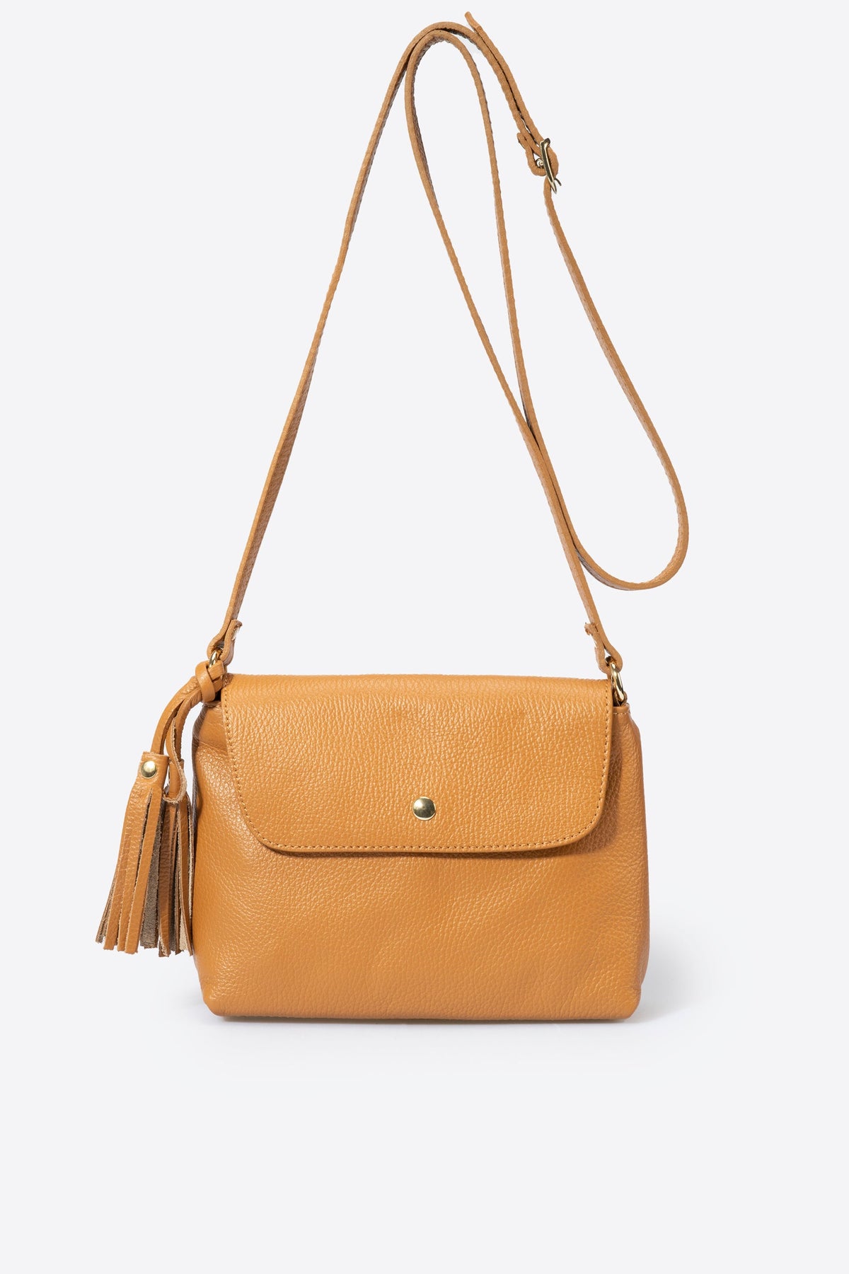 ASTER Leather Crossbody Bag - Cuoio