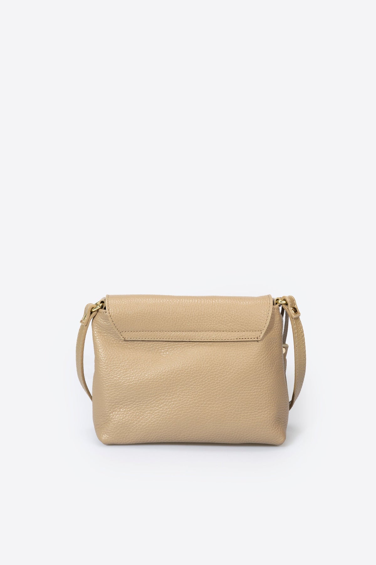 ASTER Leather Crossbody Bag - Taupe
