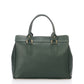 WILMA Leather Top Handle Bag - Green