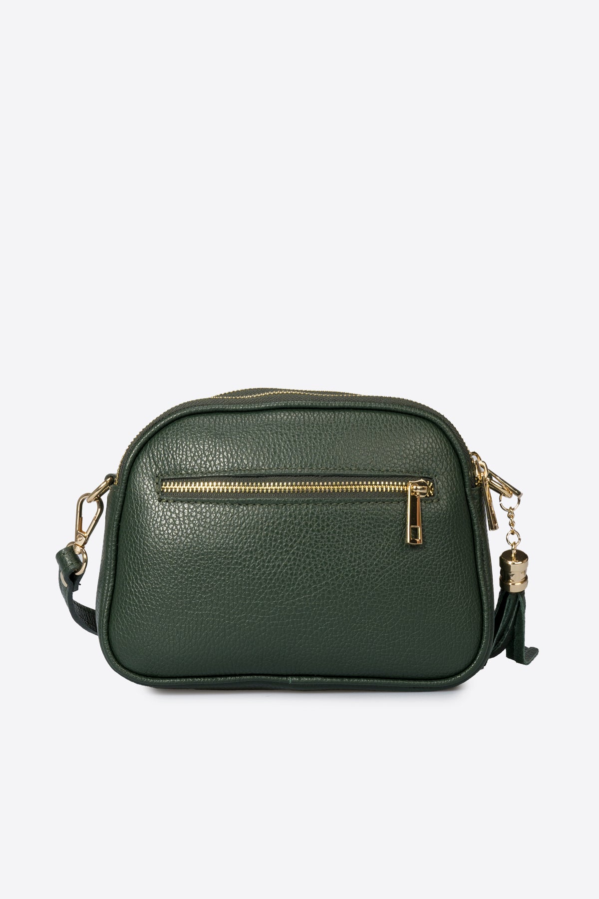 EBE Leather Crossbody Bag - Dark-Green