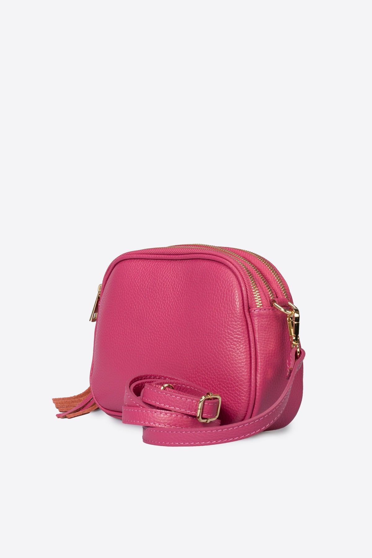 EBE Leather Crossbody Bag - Fuxia