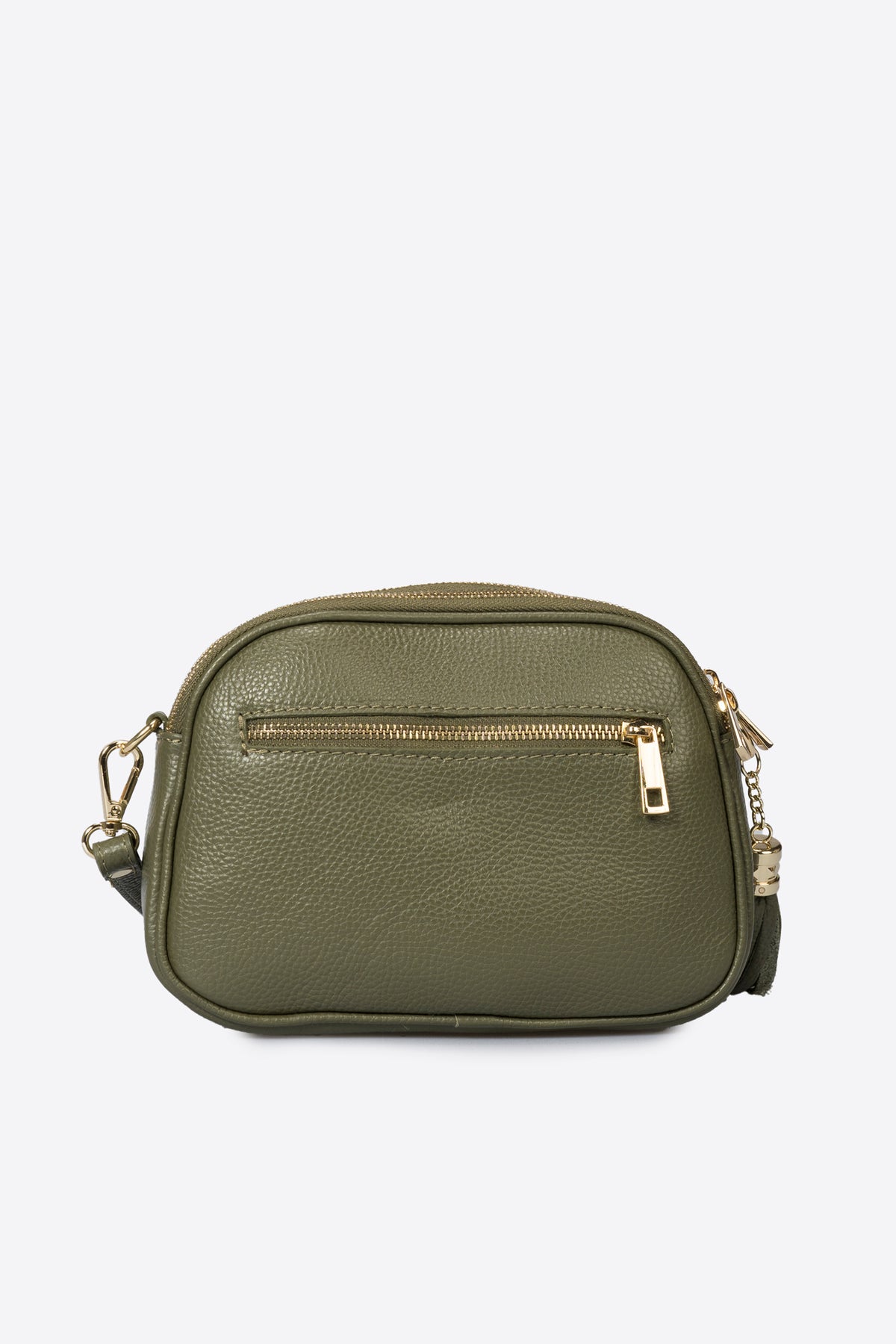 EBE Leather Crossbody Bag - Olive