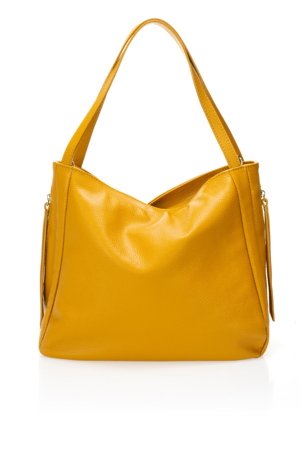 LAILA Leather Shoulder Bag - Cuoio