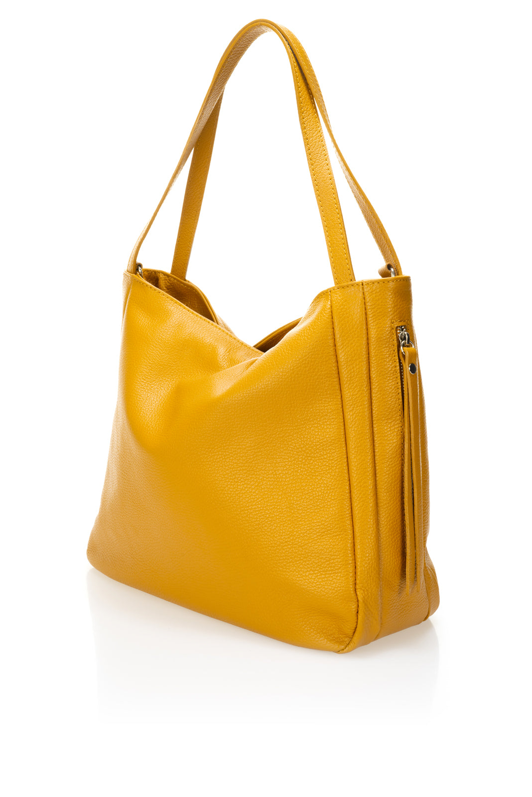 LAILA Leather Shoulder Bag - Cuoio