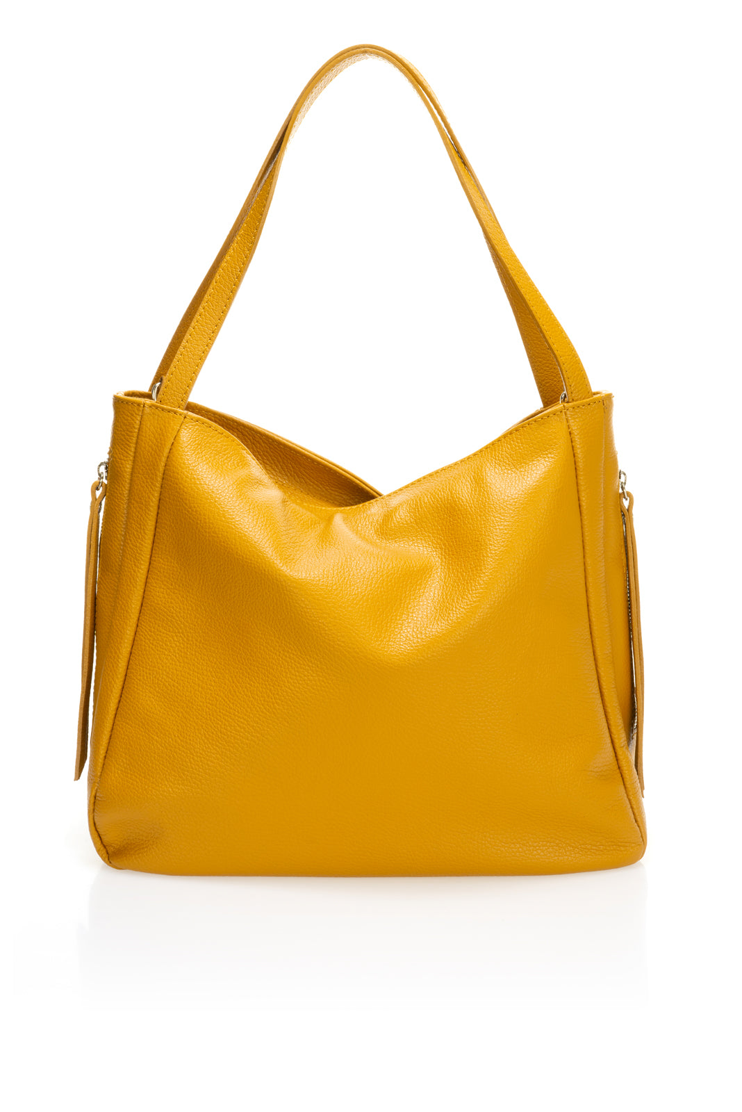 LAILA Leather Shoulder Bag - Cuoio