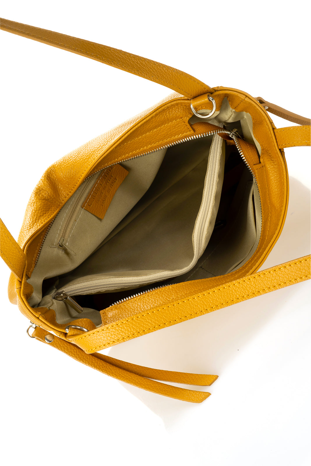 LAILA Leather Shoulder Bag - Cuoio