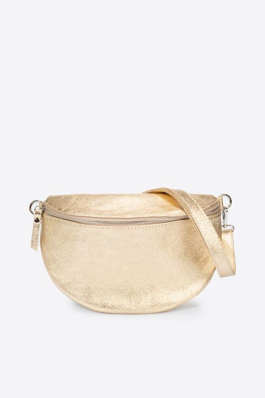 DUNIA Leather Pouch - Platino