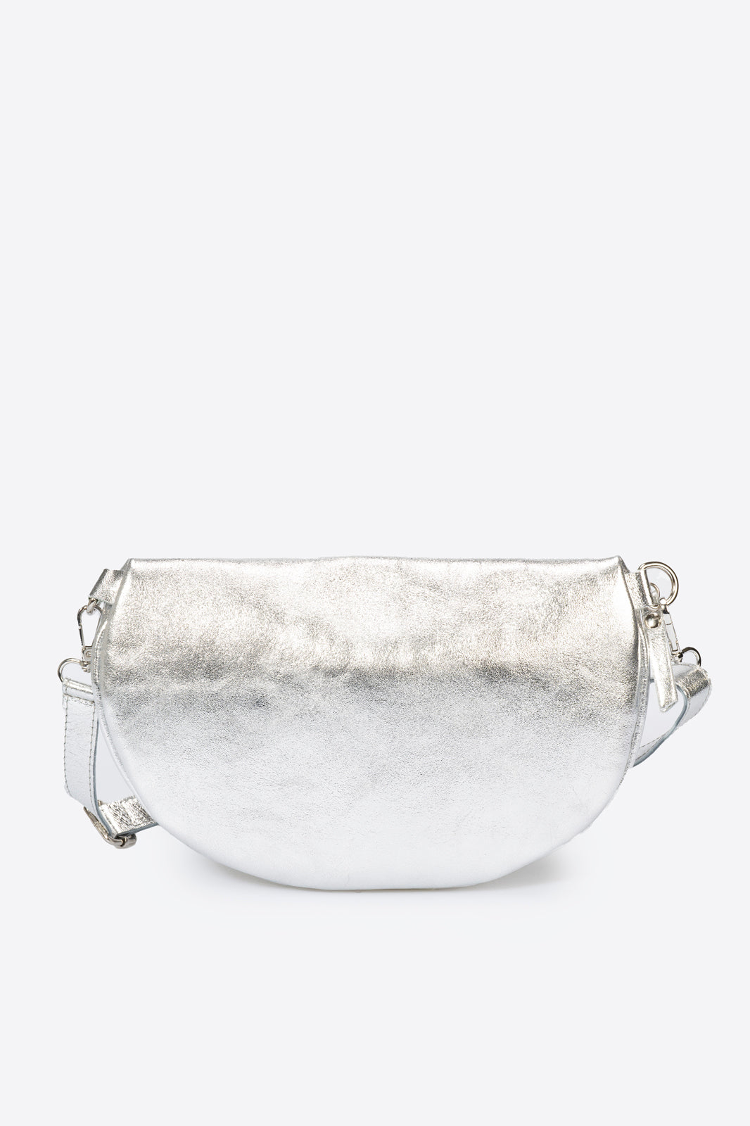 DUNIA Leather Pouch - Silver
