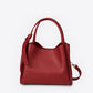 ATHENA Leather Top Handle Bag - Bordo