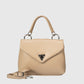 SIRA Leather Top Handle Bag - Taupe