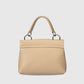 SIRA Leather Top Handle Bag - Taupe