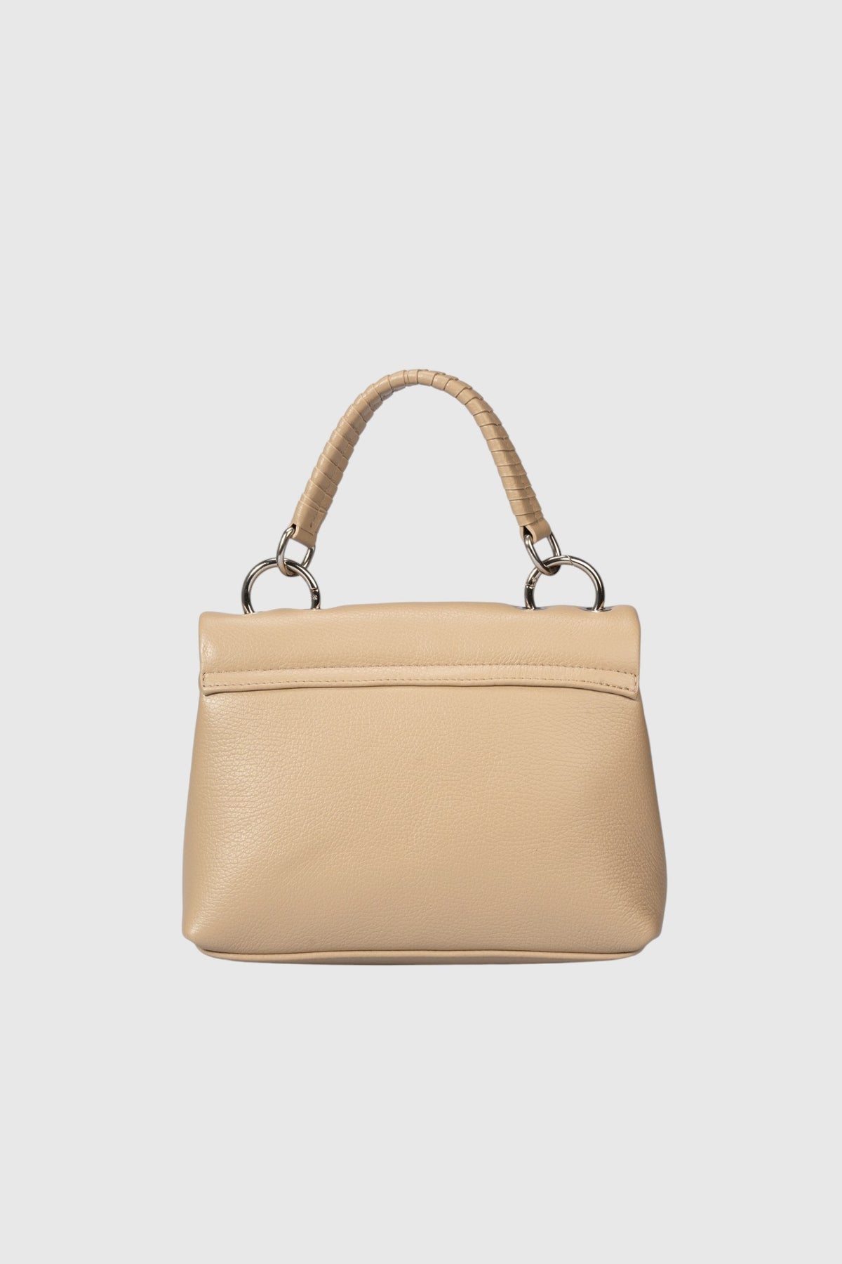 SIRA Leather Top Handle Bag - Taupe
