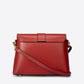 THALIA Leather Crossbody Bag - Red