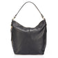 CLARISSA Leather Shoulder Bag - Black