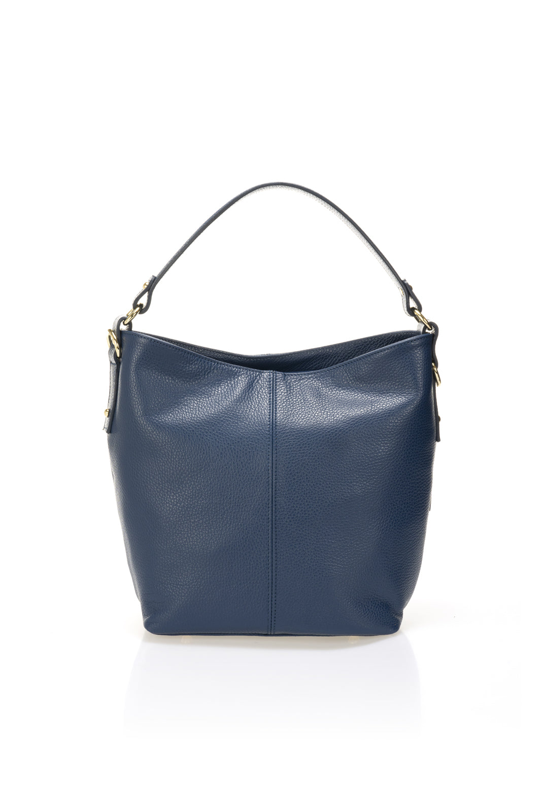 CLARISSA Leather Shoulder Bag - Blue