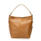 CLARISSA Leather Shoulder Bag - Cognac