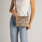 HAILEY Leather Crossbody Bag - Bronzo