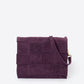 HAILEY Leather Crossbody Bag - Purple