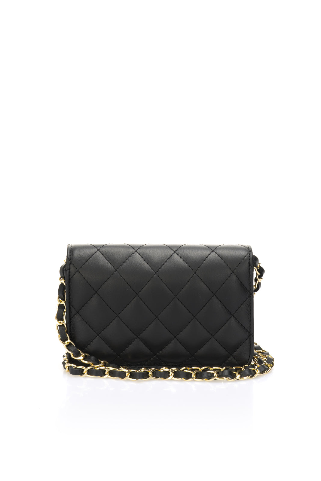 EULALIA Leather Crossbody Bag - Black