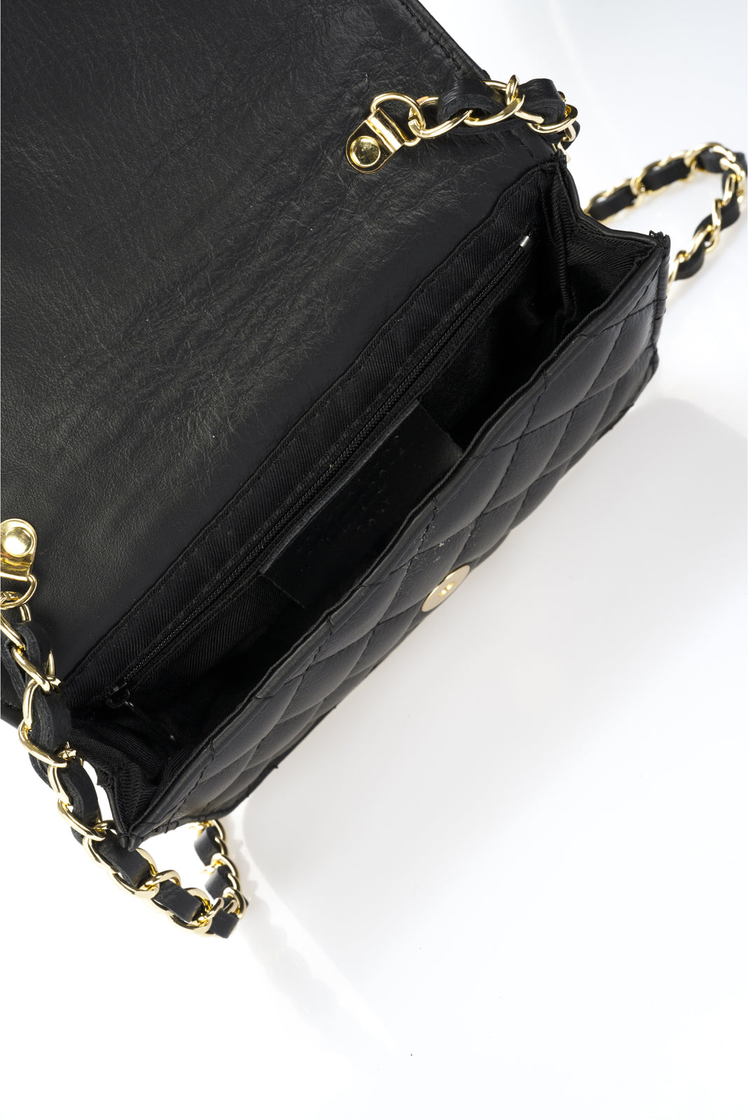 EULALIA Leather Crossbody Bag - Black